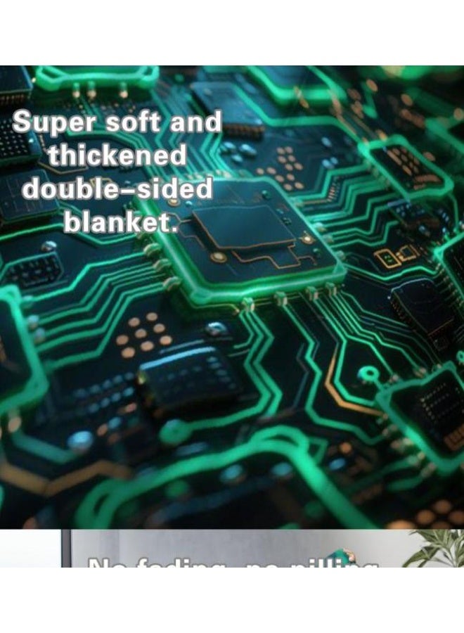 عام بطانية رقيقة من الفانيلا (حرارة ومريحة، ومناسبة للنوم واستخدام اللعبة والغبار والرمل) 150 سم * 200 سم - 387 - Image 5