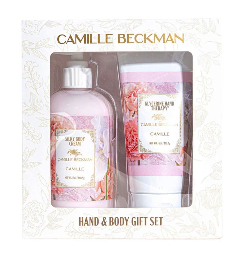 Camille Beckman Hand and Body Duet Set, Silky Body and Glycerine Hand Cream, Camille - Image 1