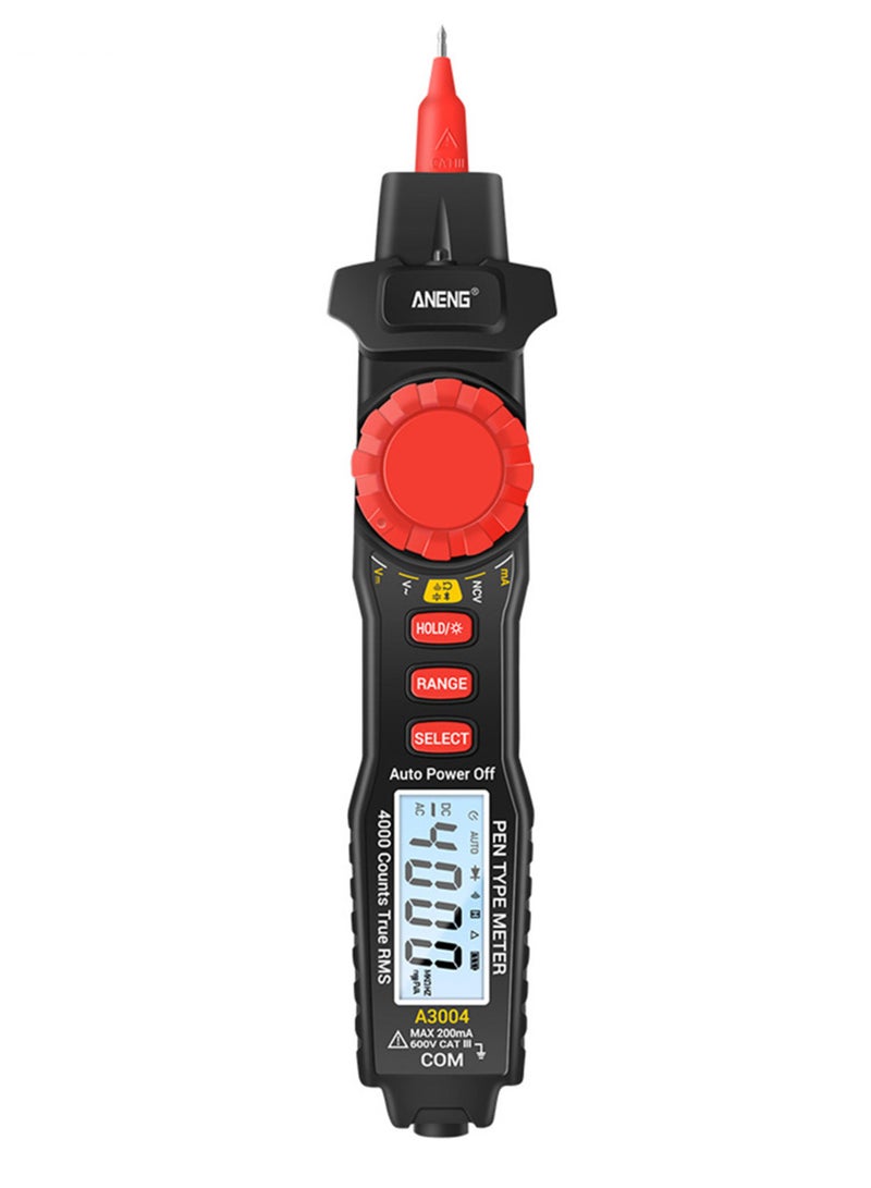 ANENG ANENG A3004 Digital Pen Multimeter Auto Range NCV AC/DC Voltmeter Ammeter Ohmmeter Resistance Meter with Capacitance Diode Test Continuity Alarm Backlit LCD Screen with Data Hold Flashlight - Image 2