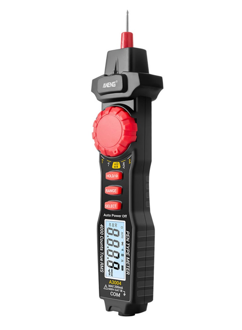 ANENG ANENG A3004 Digital Pen Multimeter Auto Range NCV AC/DC Voltmeter Ammeter Ohmmeter Resistance Meter with Capacitance Diode Test Continuity Alarm Backlit LCD Screen with Data Hold Flashlight - Image 3