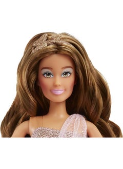 MGA Entertainment MGA Entertainment Dream Ella Let's Celebrate Doll DreamElla, Pink & Gold Glitter Butterfly Confetti Unboxing 11.5" Brunette Party Fashion Doll + 5 Accessories for Birthday, Graduation, Special Day  - Image 5