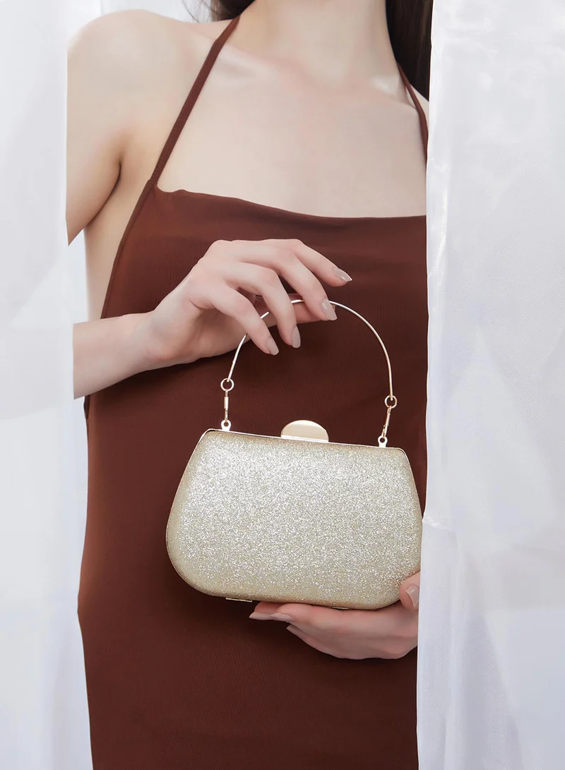 Haute Sauce  Glitter Top Handle Clutch for Women | Best Price UAE
