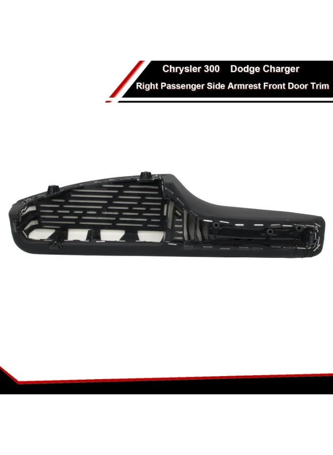 KISSUN Left Driver & Right Passenger Side Armrest Front Door Trim Compatible with Chrysler 300 Dodge Charger 2011-2023 Replaces# 1WK37DX9AB 1WK36YSAAB - Image 5