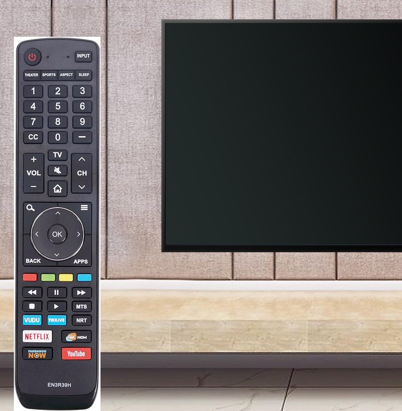 Vinabty EN3R39H Replaced Remote fit for Hisense Smart 4K LED TV LC-55Q7030U 55H6E 55EU6070 55H6080E 55R6000 55R6000E 55R7E 55R6E 55R6040E 55R6000E 49H6E 65H6E 65R6070E LC-55Q620U LC-55Q7040U LC-55Q7000U 55H6E - Image 5