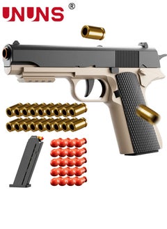 UNUNS Toy Foam Blasters,Shell Ejecting Toy Pistol,Soft Bullet Toy Gun,Realistic Toy Dart Hand Gun Cool Stuff,Blasters Foam Play,Shooting Games,Education Toys,Ideal Gift For Boys Girls Teens Adults  - Image 1