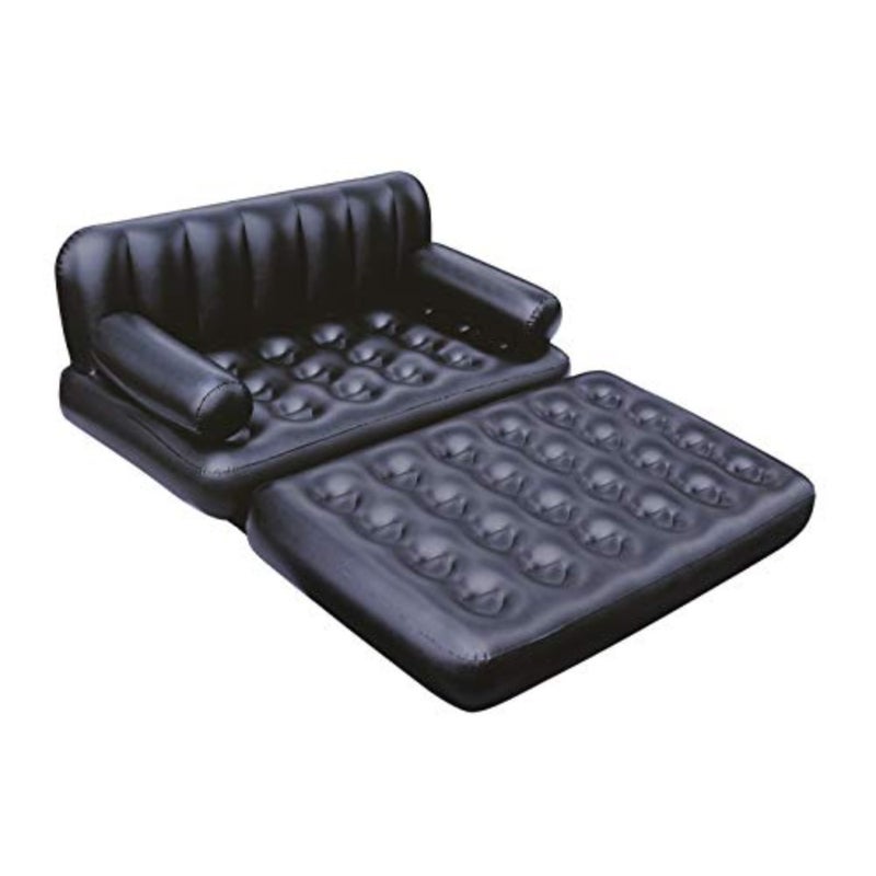 Multifunctional couch for living room use, polyester fabric, multi-colour, includes built-in AC air pump and sidewinder mechanism, dimensions 188x152x64 cm - Image 4
