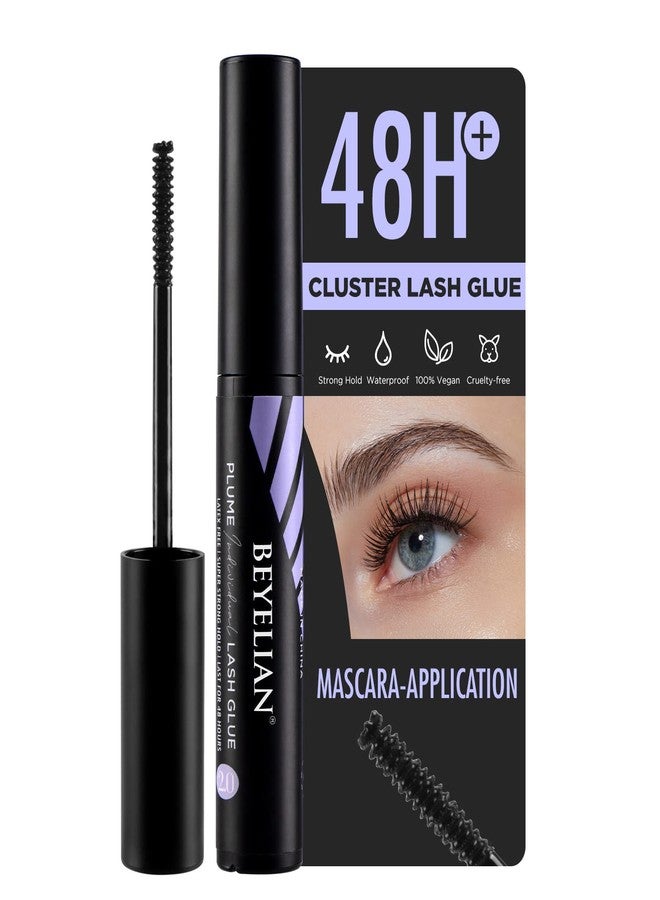 BEYELIAN Cluster Lash Glue, Lash Bond Mascara Wand Individual Eyelash Glue for DIY Eyelash Extension Use Super Strong Hold Latex Free Eyelash Adhesive by BEYELIAN - Image 1