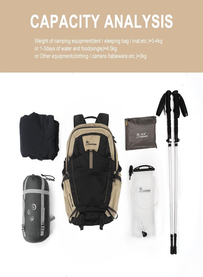MOUNTAINTOP 30L Hiking Backpack,Men Women Camping Backpack,Lightweight Trekking Travel Backpacks for Climbing Skiing Cycling - Image 5