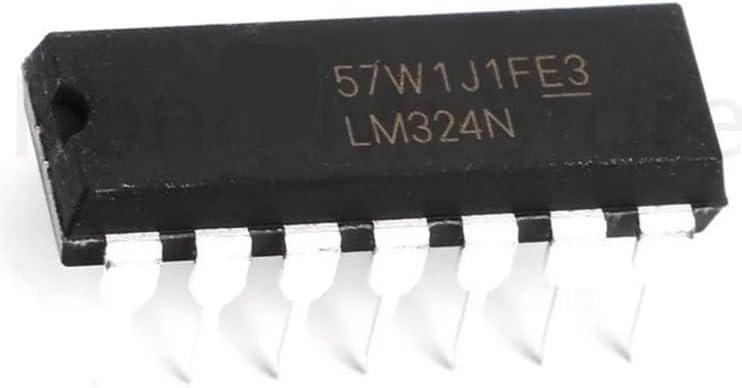 10 قطع من مكبرات التشغيل LM324N LM324، نوع DIP-14 - مكبرات تشغيل رباعية الأقطاب (Quad Operational Amplifiers)