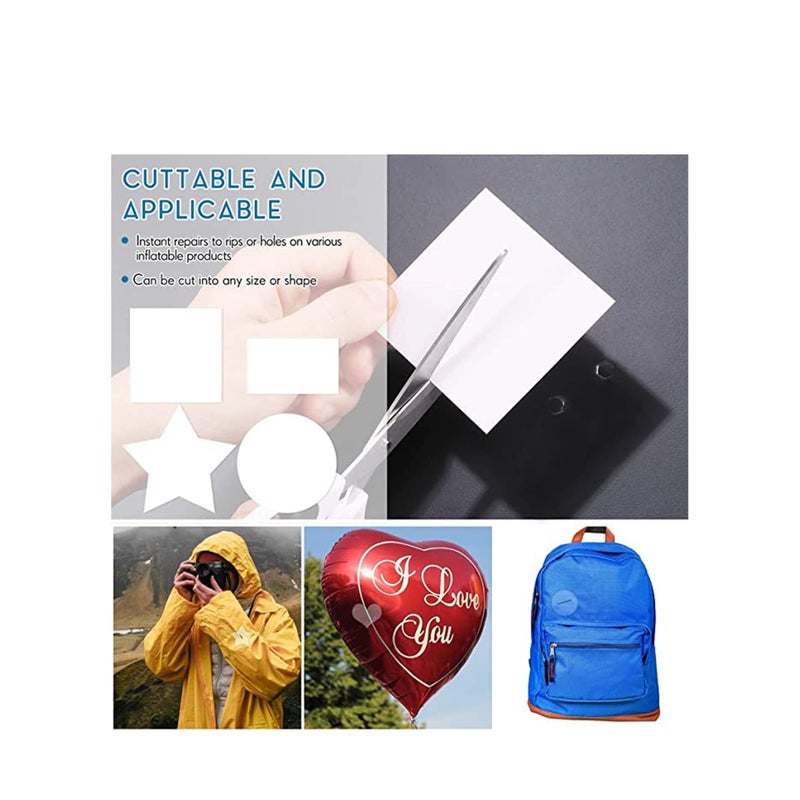 SOLARAE 20 Pieces TPU Inflatable Patch Repair Kit, Air Mattresses Repair Tool for Inflatable Toys Swimming Pools Ring Inflatable Boats - Image 5