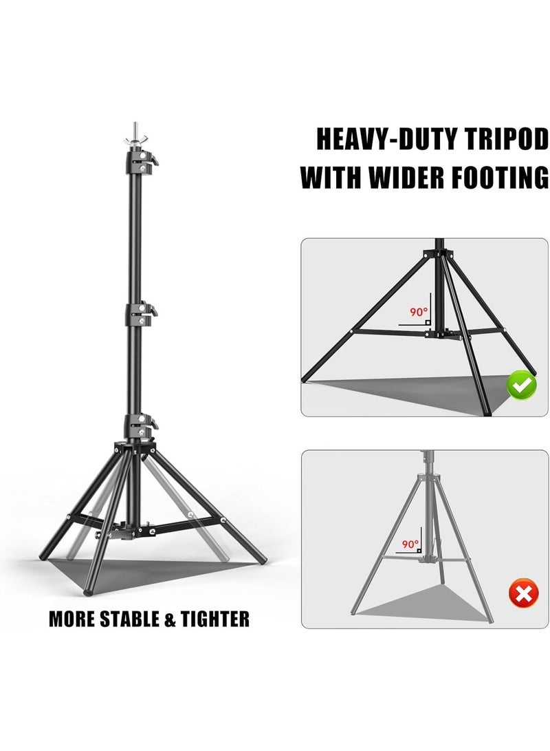 رات سو مجموعة حامل الصور الخلفية مجموعة التصوير الفوتوغرافي نظام دعم الخلفية القابلة للتعديل نظام دعم الاستوديو للتصوير الفوتوغرافي الخلفية حزمة زفاف 2.7 x 3 M - Image 5