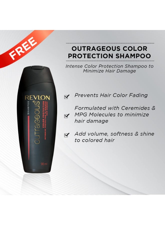 REVLON ColorSilk Hair Color with Keratin - 3DB Deep Burgundy - (with Outrageous Shampoo 90 ml) (3S10978F36721334) - Image 3