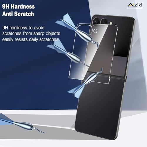 Aiziki (2 Pack Designed for Samsung Galaxy Z Flip 7 Screen Protector Tempered Glass, Ultra Resistant, 9H Hardness Shatterproof, Bubble Free for Samsung Galaxy Z Flip 7 Screen Protector - Image 2
