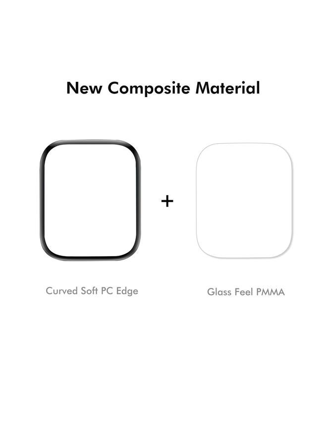 إيروريكس لساعة Apple Watch Series 10 مقاس 42 مم، قطعتان، غشاء شاشة عالي الدقة ثلاثي الأبعاد ذو حافة ناعمة من البولي كربونات - Image 3