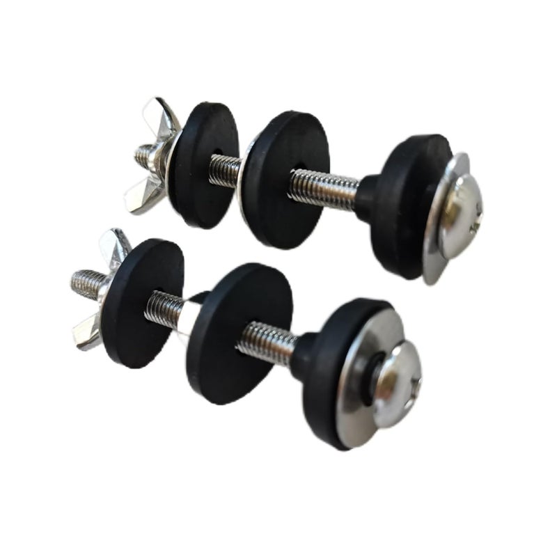Zpcia Universal Toilet Tank to Bowl Bolt Kit with Waterproof Stainless and Rubber Washers Gasket, Easy to Install (2 PCS) - Image 2