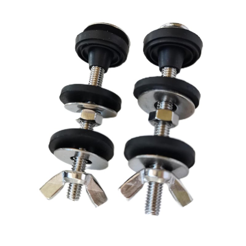 Zpcia Universal Toilet Tank to Bowl Bolt Kit with Waterproof Stainless and Rubber Washers Gasket, Easy to Install (2 PCS) - Image 1