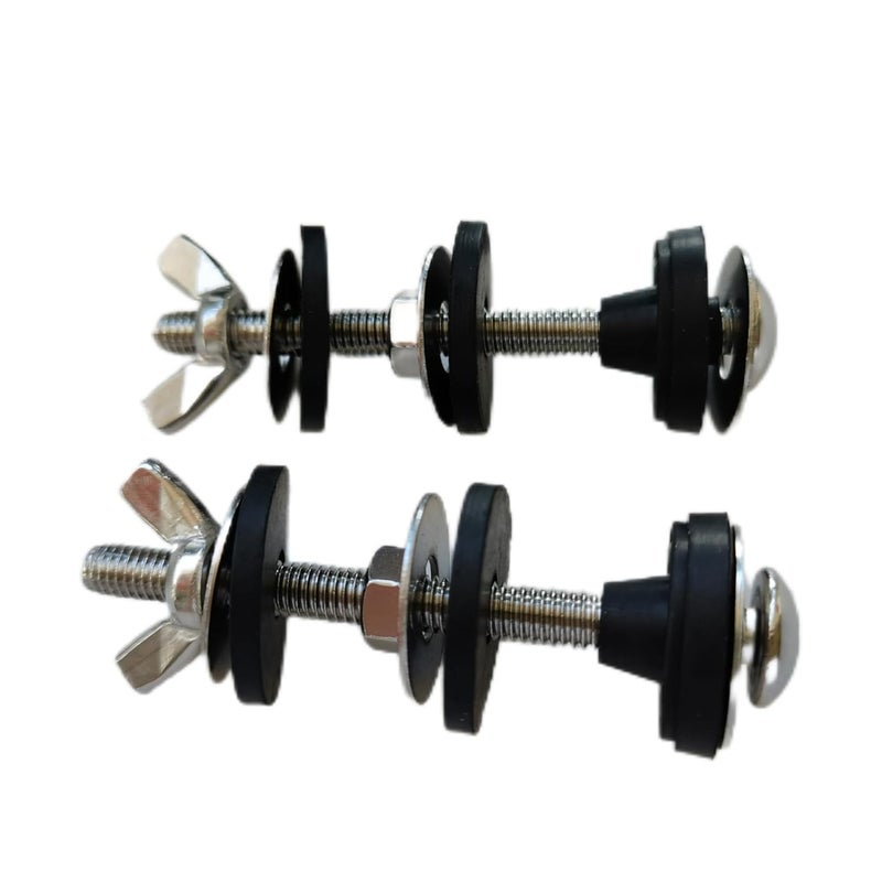 Zpcia Universal Toilet Tank to Bowl Bolt Kit with Waterproof Stainless and Rubber Washers Gasket, Easy to Install (2 PCS) - Image 3