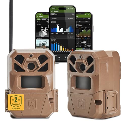 Moultrie Edge 2 Cellular Trail Camera - Auto Connect Nationwide 4G LTE - On Demand 36MP Photo - 1080P Video with HD Audio - 100 Ft Detection Range - Low Glow Flash - Image 1