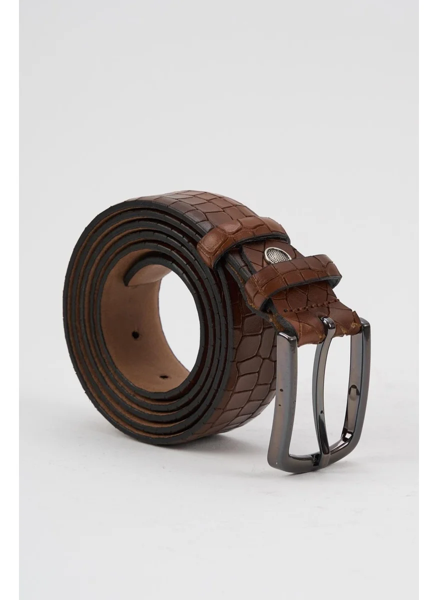 Alexander Gardi Alexandergardi Leather Detailed Textured Leather Belt (E24-BELT-20)