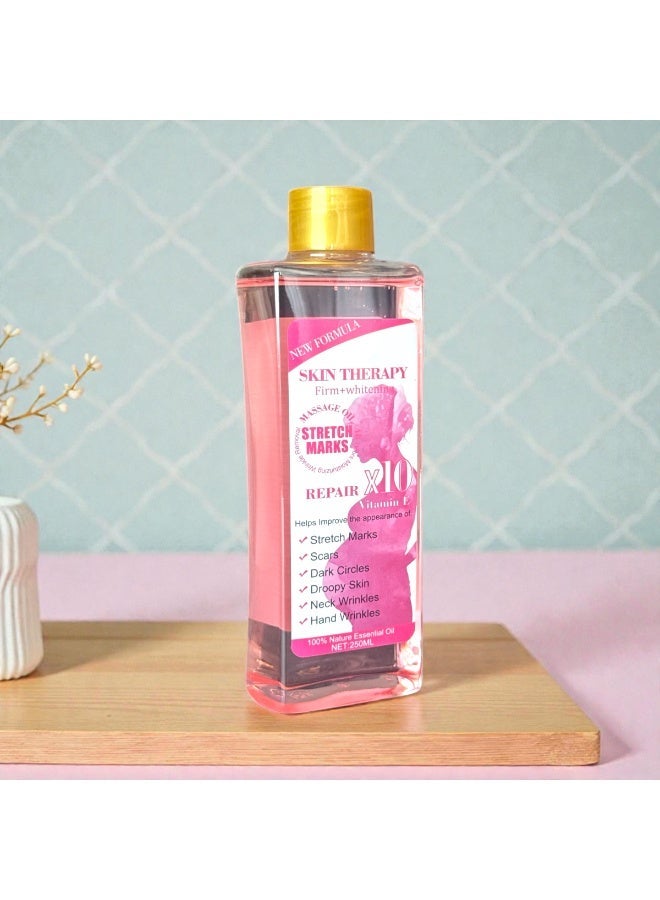 Skin Therapy Vitamin E Massage Oil – Stretch Mark & Scar Repair, Firming & Whitening, 250ml - Image 3