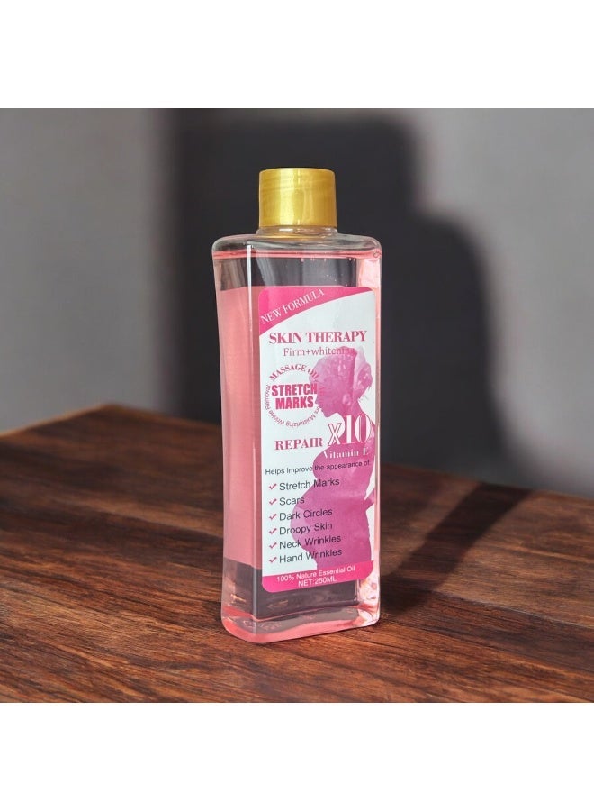 Skin Therapy Vitamin E Massage Oil – Stretch Mark & Scar Repair, Firming & Whitening, 250ml - Image 2