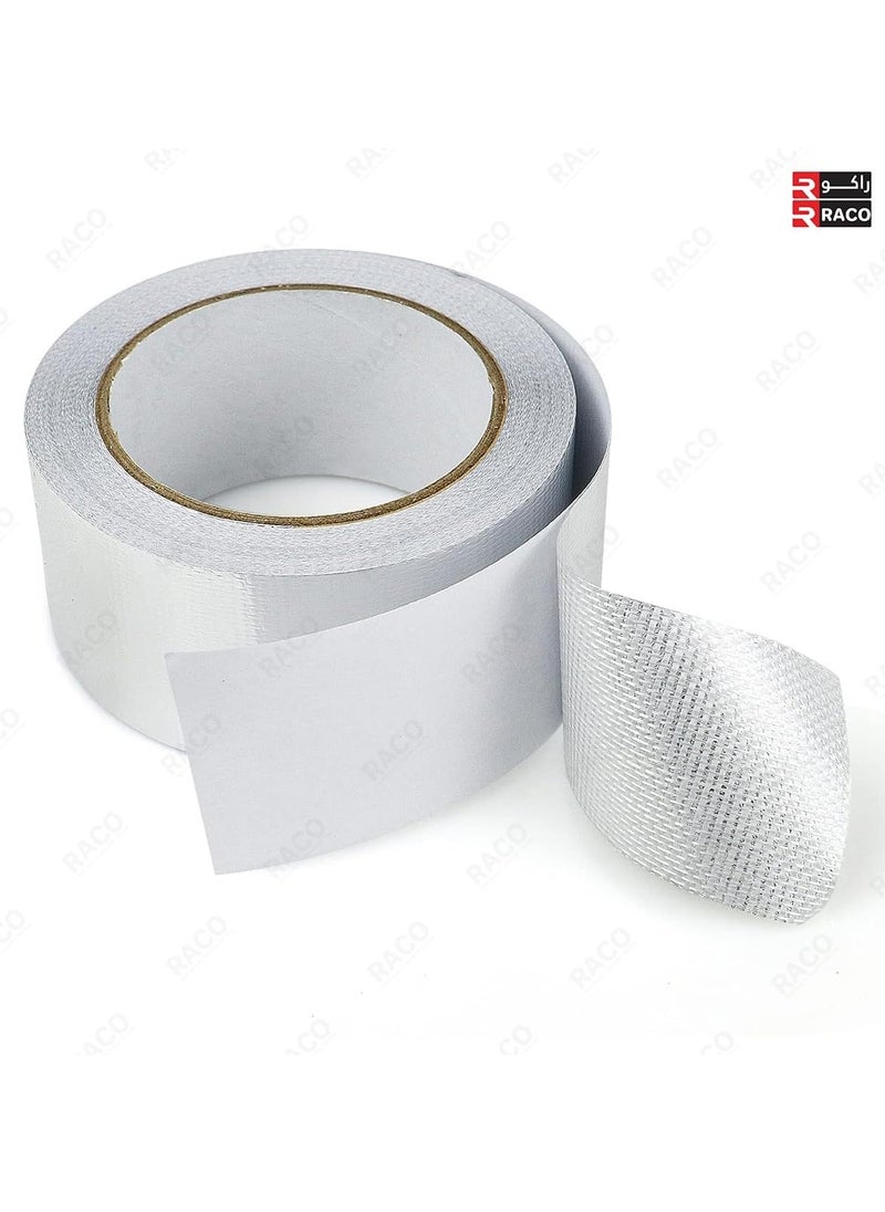 RACO RACO Aluminum Foil Fiberglass Tape – Alu Glass HVAC Heat Resistant Tape, High-Temperature Insulation Tape for Sealing Dryer Vents and Ductwork 3 Inch x 65 Feet  - Image 2