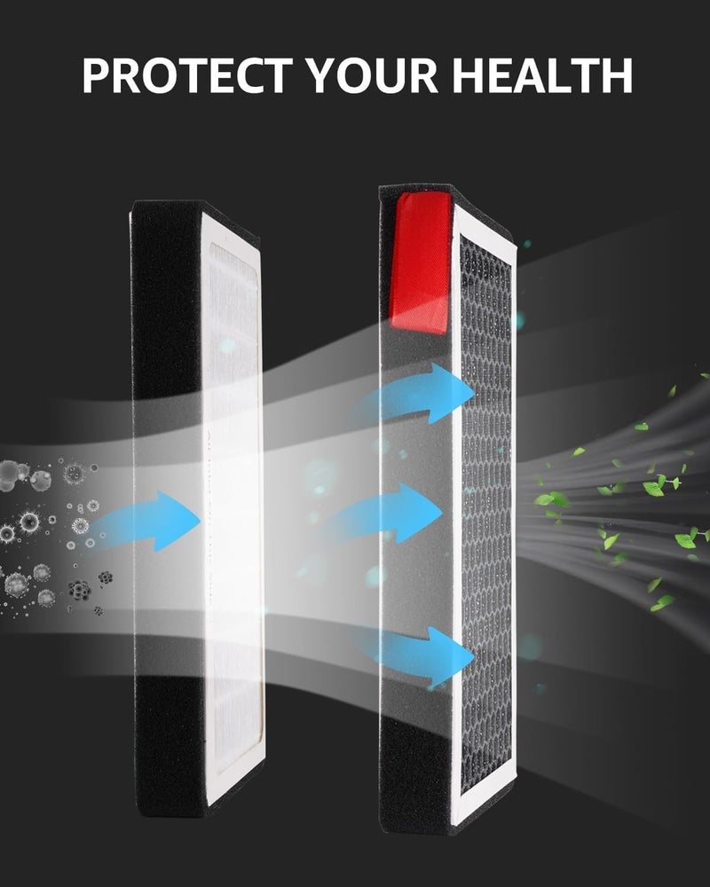 Basenor فلتر هواء HEPA المحسن لطراز تسلا Y&3 من BASENOR، [استبدال فلتر OEM] فلتر هواء المقصورة مع الكربون النشط لطراز 2017-2025 Model 3 وطراز 2020-2026 Model Y [يتناسب مع طراز 2025 2026 Model Y Juniper Launch] - Image 5