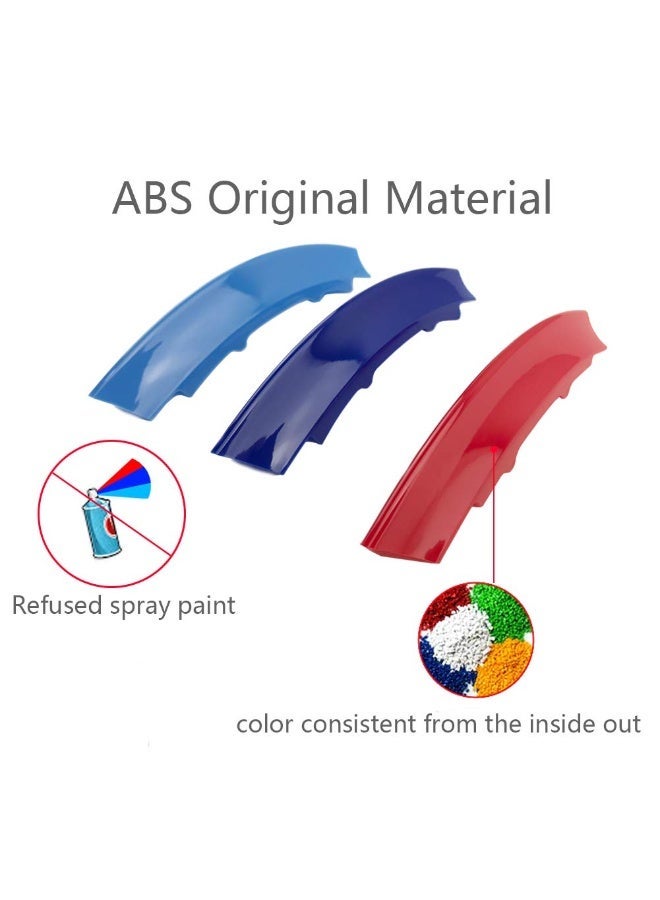 BMW E83 X3 M Color Grill Insert Trims, ABS, for 2003-2006 Models with 7 Vertical Beam Grill - Image 2