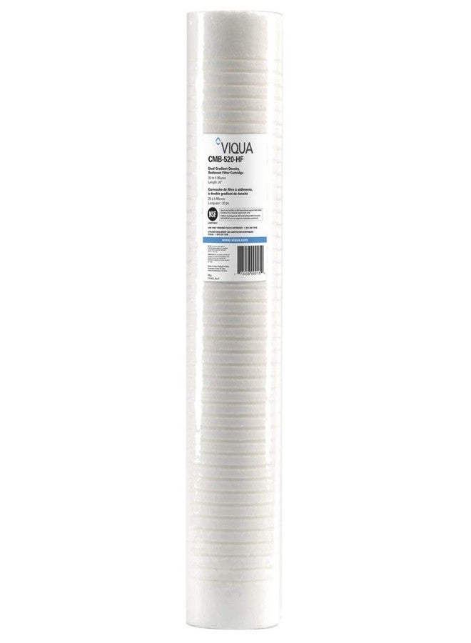 VIQUA CMB-520-HF Polypropylene Whole House 20 x 4.5 Inch 5 Micron Sediment Water Filter for VIQUA IHS22-D4, IHS22-E4, and VH410-F20 UV Systems - Image 1