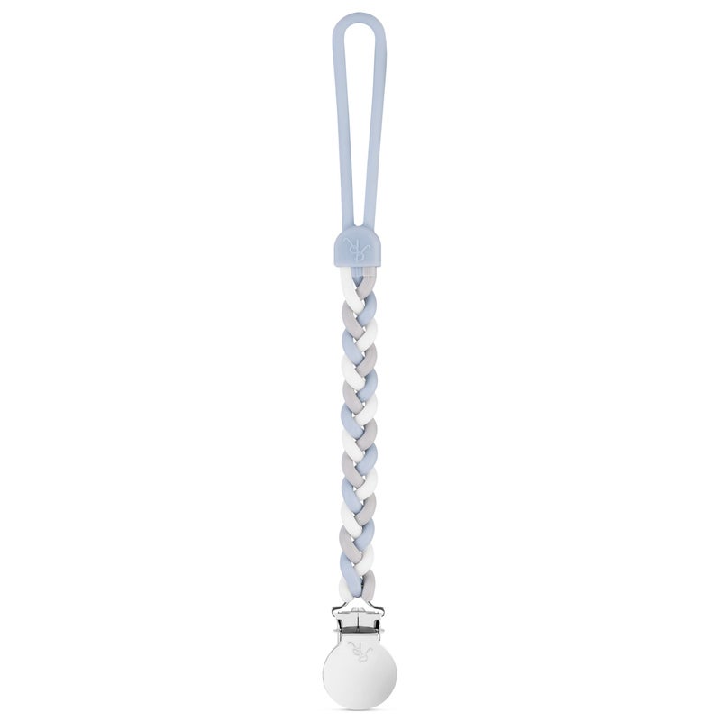 Ryan & Rose Cutie Clip Braiden Pacifier Clip - Braided Silicone (Sailboat) - Image 1