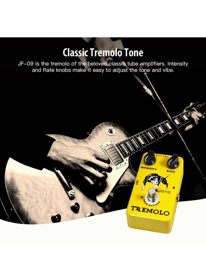 JOYO Tremolo Effect Pedal Beloved Old Amps Photoelectric Tube Circuitry Tremolo for Electric Guitar Effect - True Bypass (JF-09) - Image 2