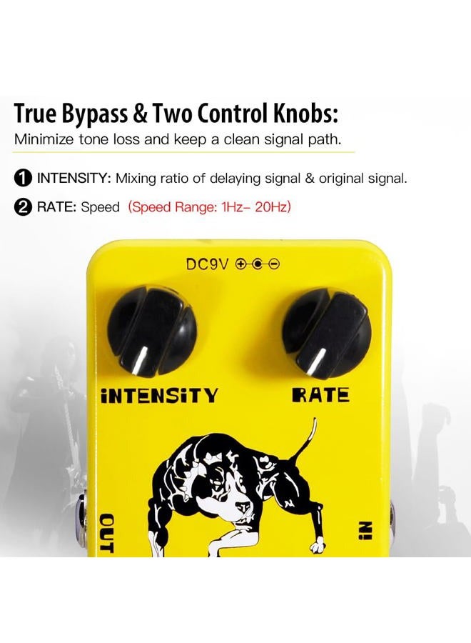 JOYO Tremolo Effect Pedal Beloved Old Amps Photoelectric Tube Circuitry Tremolo for Electric Guitar Effect - True Bypass (JF-09) - Image 4