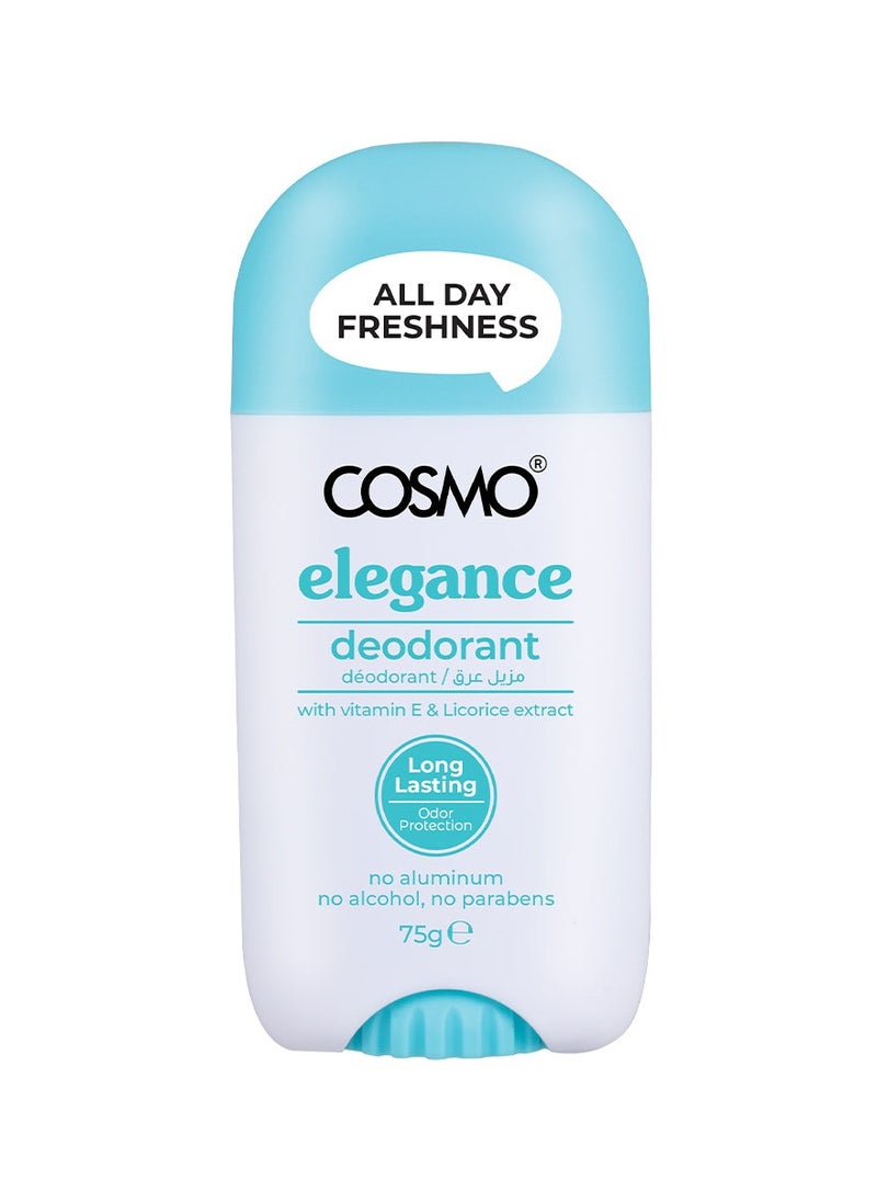 COSMO Cosmo Elegance Deodorant Women 75g All Day Freshness for Men and Women 