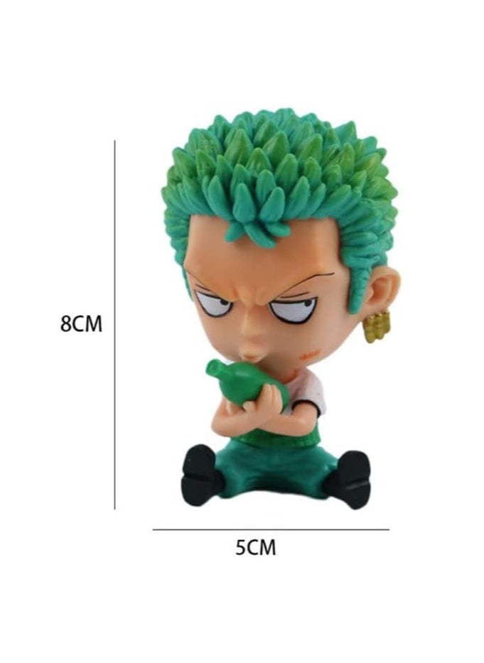 One Piece 2pcs/set Anime One Piece Luffy and Zoro Action Figure Collectible Model Toy High Quality Cartoon Figure Toy Suitable for Car and Table Decoration  - Image 4
