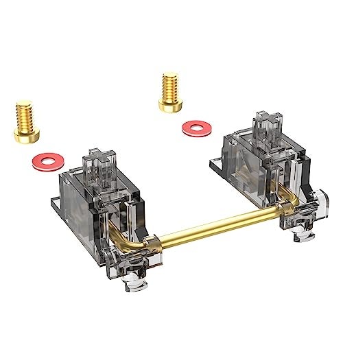 DUROCK Stabilizer V3, Screw in Stabilizers with 2u 6.25u 7u Wires, PCB Mount Keyboard Stabilizers for Mechanical Keyboards (V3 Smokey 100% Kit) - Image 1