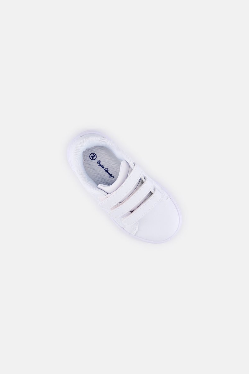 English Laundry Toddlers Boys Velcro Closure School Shoes, White - Image 3