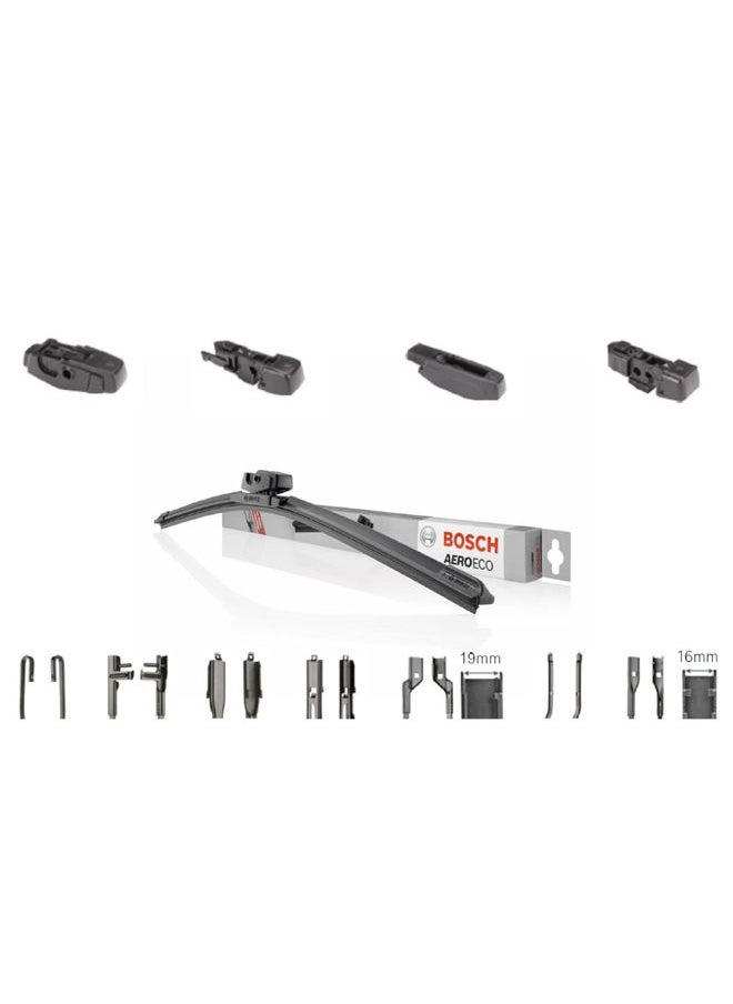 BOSCH - Aeroeco Front Window Wiper Blades Driver Side And Passenger side For Jeep Cherokee Jan. 2014 - 2022 - Image 1