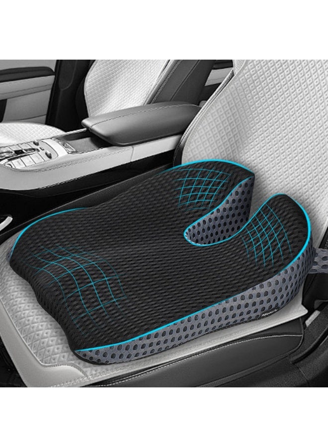 وسادة مقعد سائق السيارة - وسادة مقعد معزز ميموري فوم للكبار - وسادة كرسي مكتب مانعة للانزلاق للسيارة/المكتب/الشاحنة - Image 2