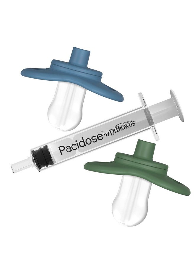 Dr. Brown's Dr. Brown's Pacidose Pacifier and Liquid Baby Medicine Dispenser with Oral Syringe and Two Sizes of Pacifier Bulbs - 0-6m and 6-18m  - Image 2