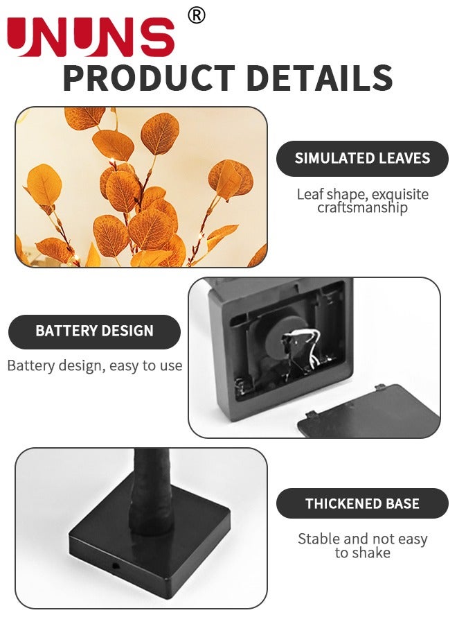 UNUNS LED Bonsai Tree Lights,Lighted Tabletop Tree Lights,USB Plug in Bonsai Tree For Wedding Home Decoration - Image 3