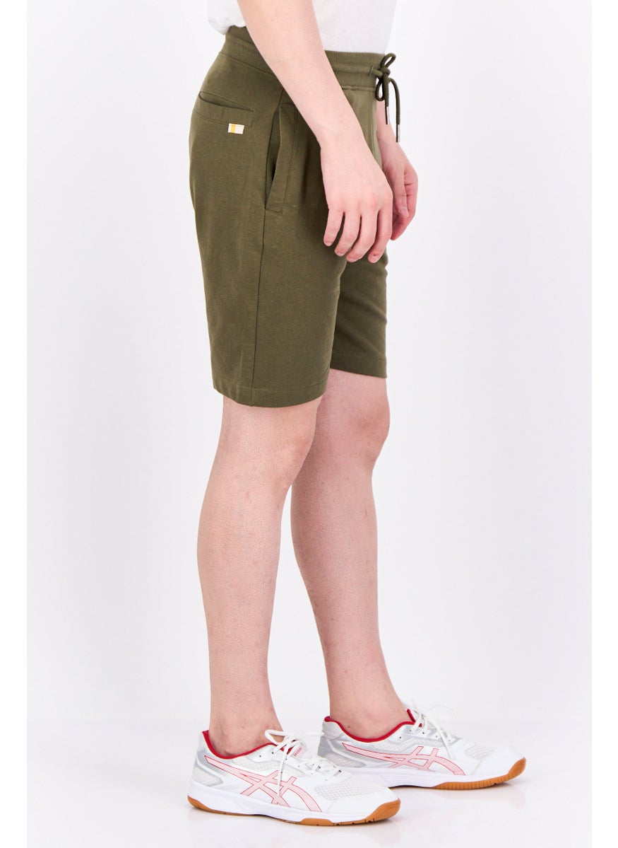 Men Drawstring Brand Logo Basic Short, Dark Olive - pzsku/Z2FF9B182496F9B053A50Z/45/_/1737643000/ad83d570-bd3f-4af8-a44e-eb7f330fcb4f