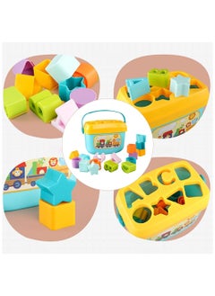 HUANGER Shape Sorter Baby and Toddler Toy - ABC and Shape Pieces, Sorting Shape Game, Developmental Toy for Children 18 Months+  - Image 5