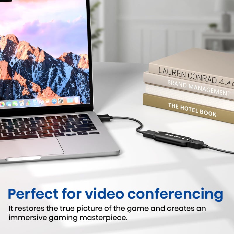 DigitPro Cam Link 4K â€“ External Capture Card for DSLR Camcorder ActionCam as Webcam, HDMI to USB 3.0, Meet/Stream/Record in 2K50/1080p60, Easy Connect for OBS/Zoom, Windows/Mac - Image 5