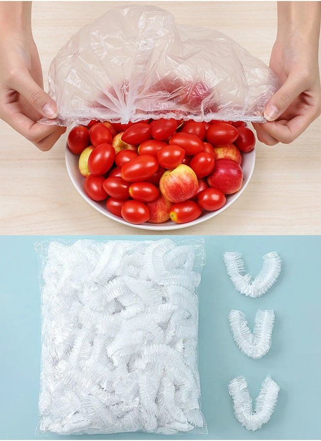 Generic 100 Pieces Elastic Plastic Fresh Keeping Bags Used For Fruit Preservation And Food Storage Clear  - Image 1