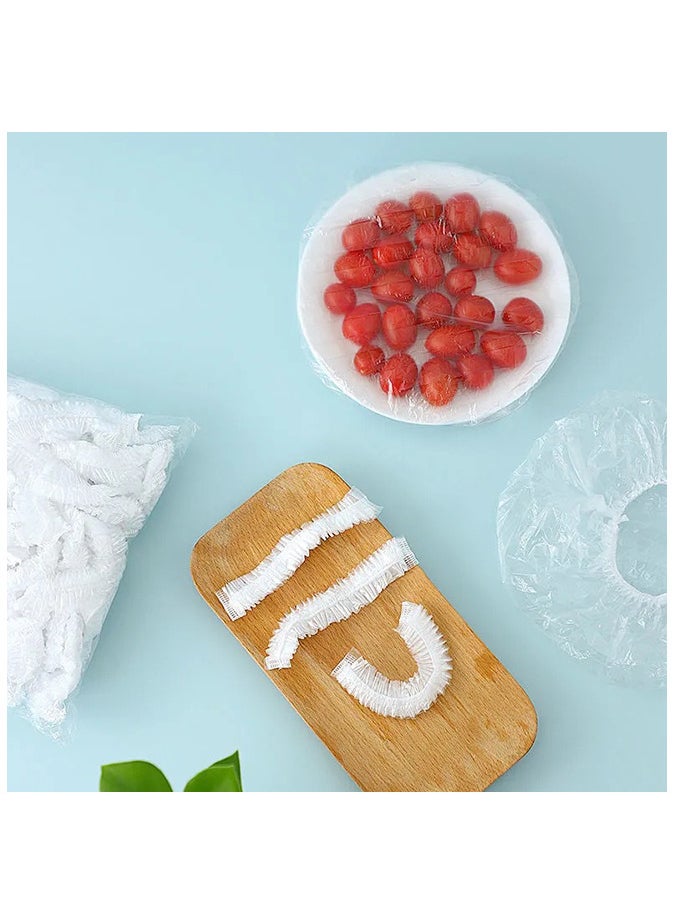 Generic 100 Pieces Elastic Plastic Fresh Keeping Bags Used For Fruit Preservation And Food Storage Clear  - Image 2