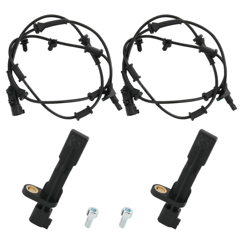 CARMOCAR Front and Rear ABS Wheel Speed Sensor Replacement for Jeep Wrangler 36L 20122017Jeep Wrangler 38L 20072011 68003281AA 68003281AC 52060156AD 52125003AA 4PCS - Image 2