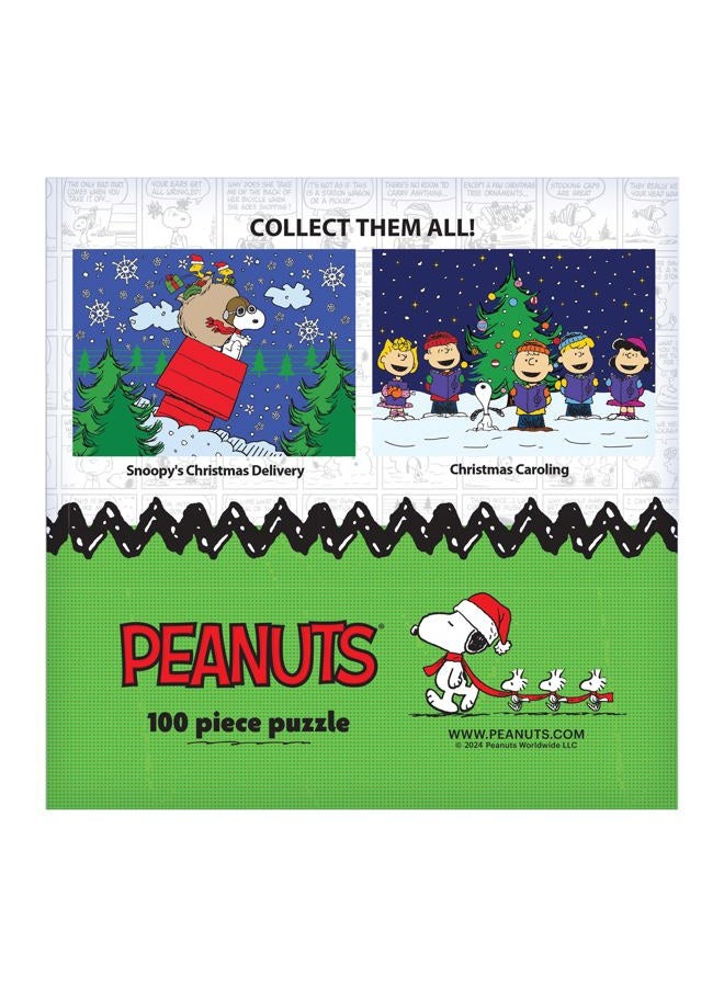 Rose Art Christmas Caroling Featuring The Peanuts Gang 100 Piece Jigsaw Puzzle - Image 5