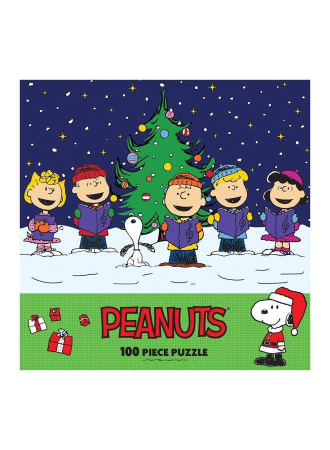 Rose Art Christmas Caroling Featuring The Peanuts Gang 100 Piece Jigsaw Puzzle - Image 4