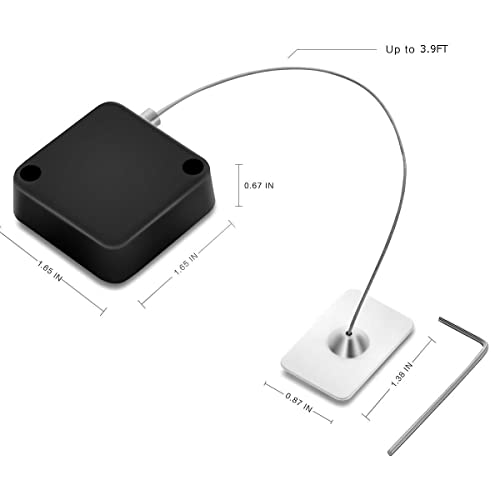 MEETOOT Automatic Retractable Anti-Theft Cable Case 44X16mm Hardware Security Cable Lock Anti Theft Combination for Tablet, Mobile Phone, Remote Control - Image 3