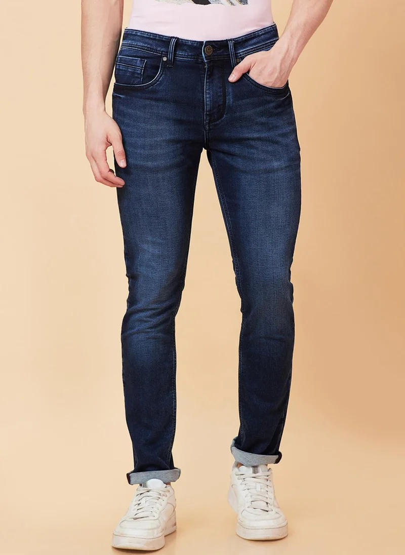 Men Slim Fit Heavy Fade Jeans